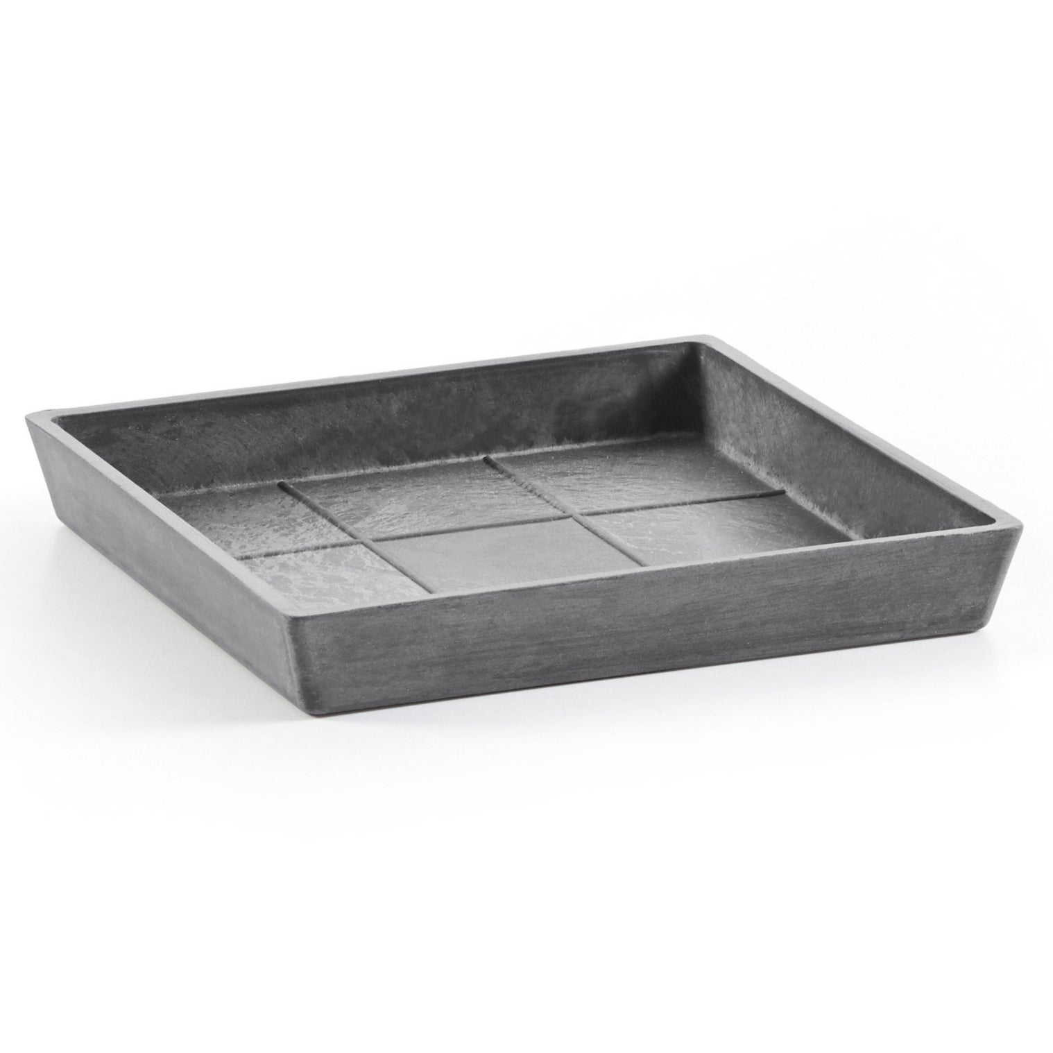 Ecopots Sottovasi quadrati L28 P28 H3 cm (per Rotterdam 30/Rotterdam High 70)