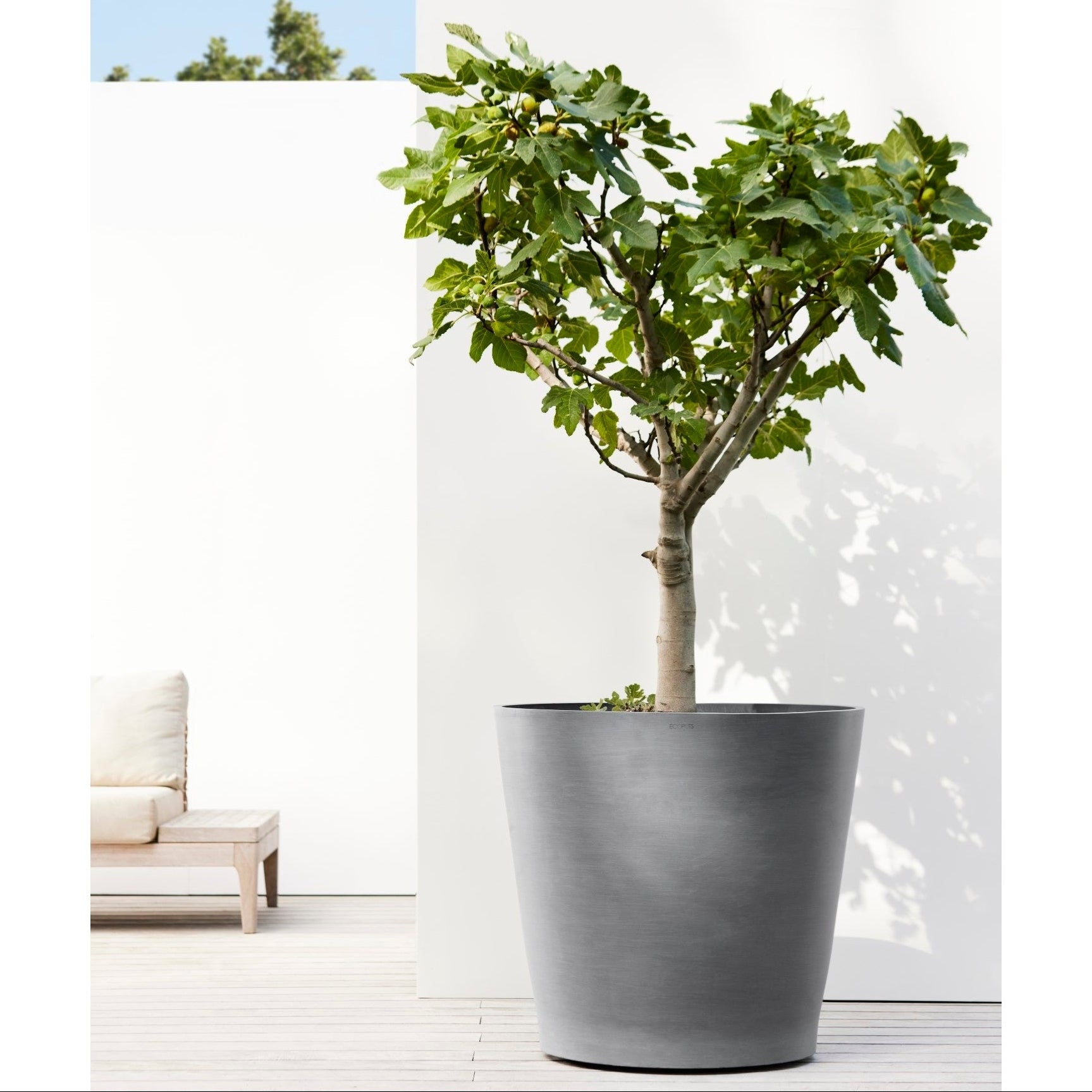 Ecopots Amsterdam Wheels Ø80 H75 cm